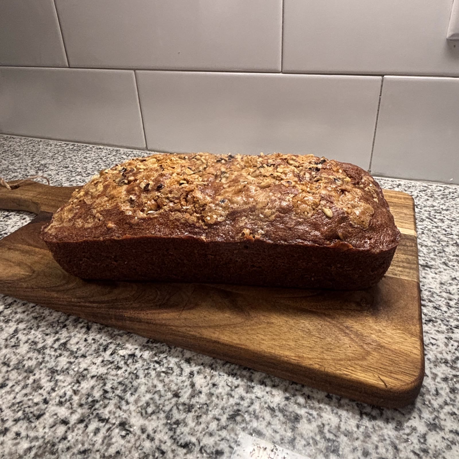 Banana nut bread loaf