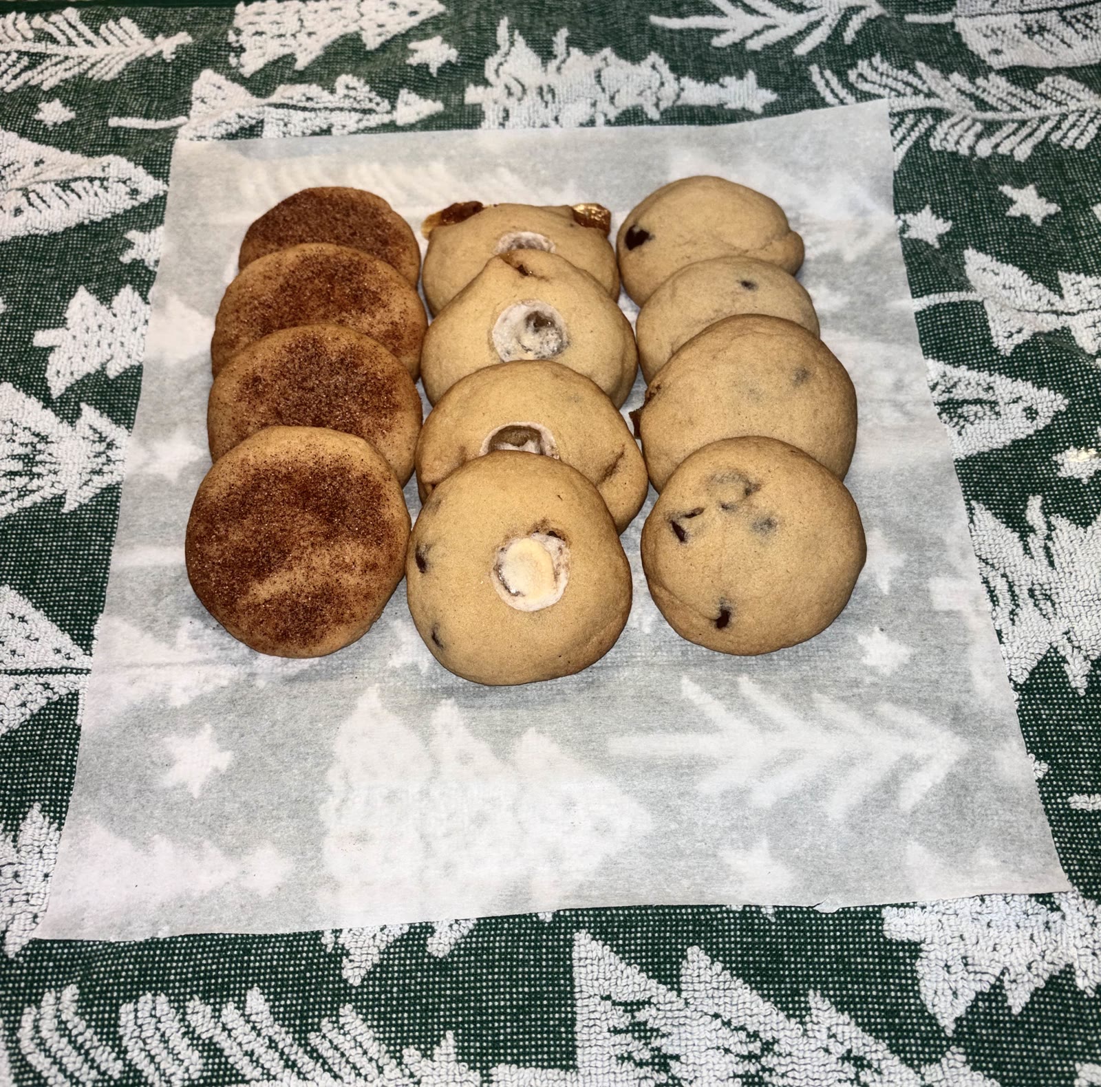 Assorted fresh-baked cookies